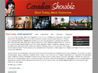 web design Canadian Showbiz - still in development